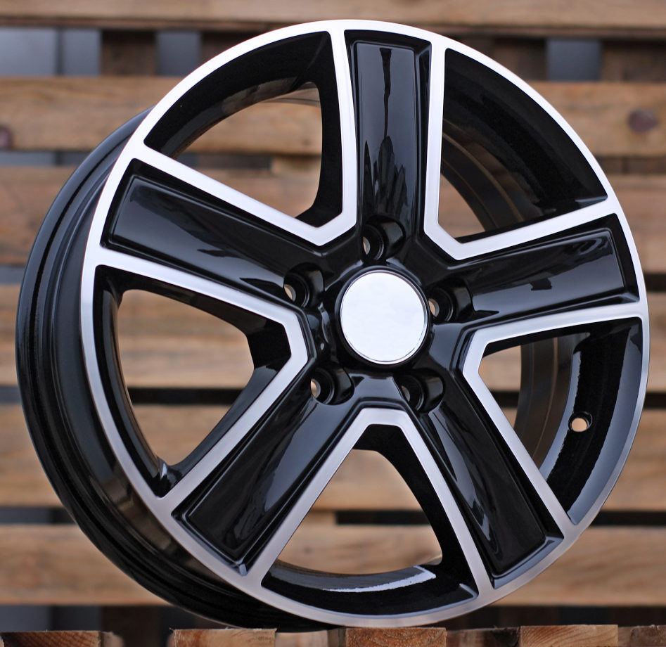 Volkswagen BK473  Melns ar pulētu virsmu R16 5X120 6.5J et45 65.1
