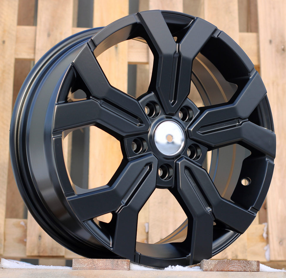 B1110  Melns pusmatēts R17 5X114.3 6.5J et50 66.1