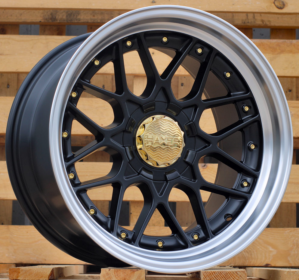 HX025  Melns pusmatēts ar pulētu malu R18 10X120/112 8J et30 72.6