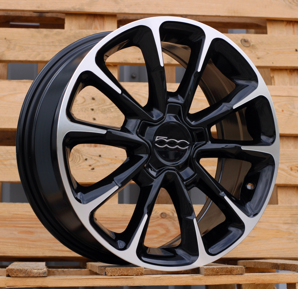 Fiat Y1281  Melns ar pulētu virsmu R17 5X110 7J et40 65.1