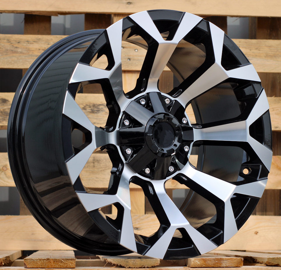 B1521  Melns ar pulētu virsmu R18 6X139.7 9J et 106.1