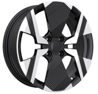 Peugeot YF6148  Melns pusmatēts ar pulētu virsmu R17 4X108 6.5J et32 65.1