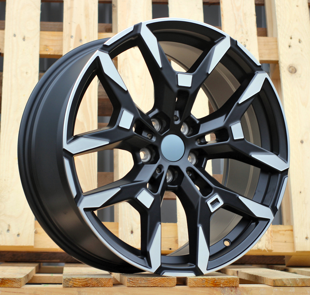 BMW H3456F  Melns pusmatēts ar pulētu virsmu R19 5X112 8.5J et40 66.6