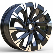 Mercedes IN3519F  Melns pusmatēts ar pulētu virsmu R18 5X112 7.5J et52 66.6