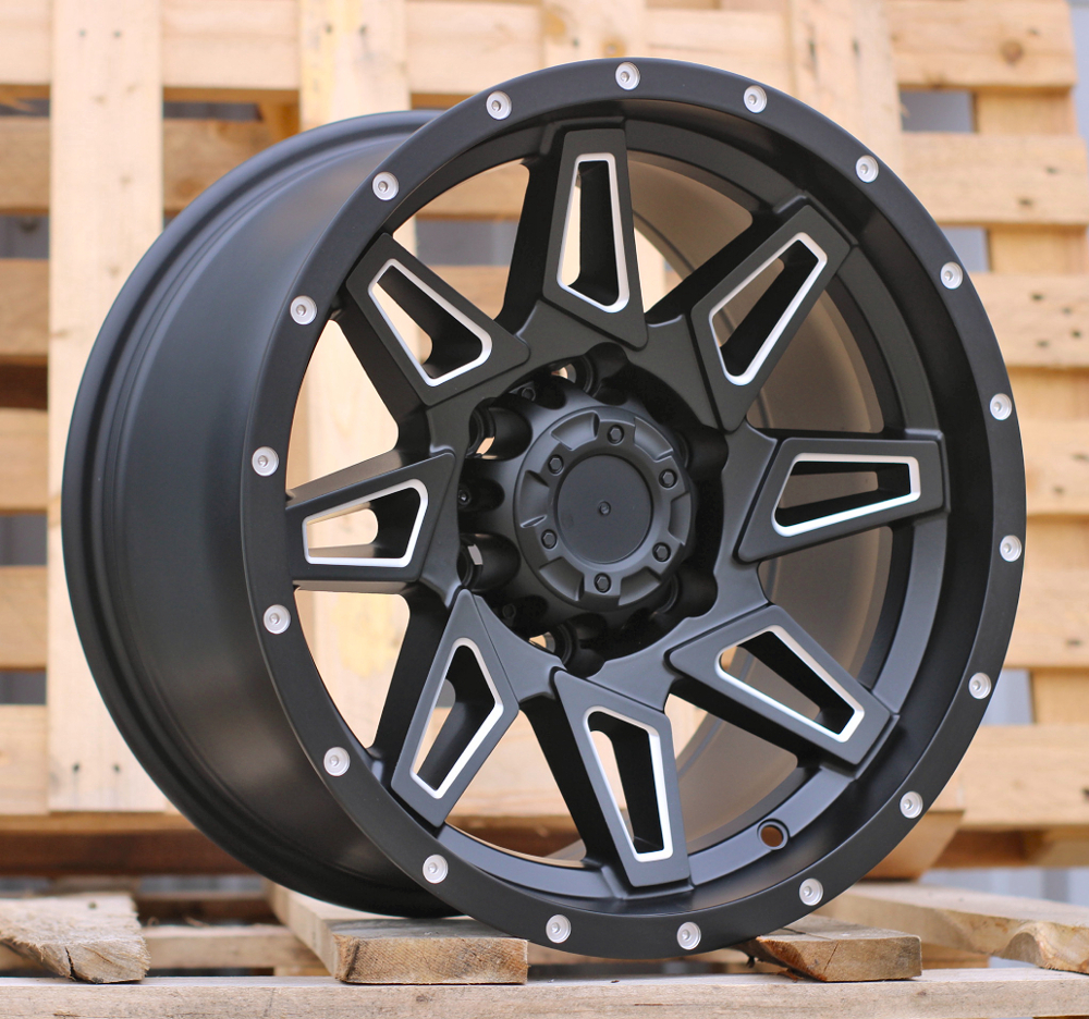 JT212  Melns ar pulētu virsmu R16 6X139.7 8.5J et 110.1