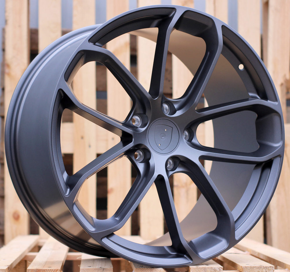 Porsche H5084  Pelēks Gunmetal pusmatēts R22 5X130 10J et48 71.6