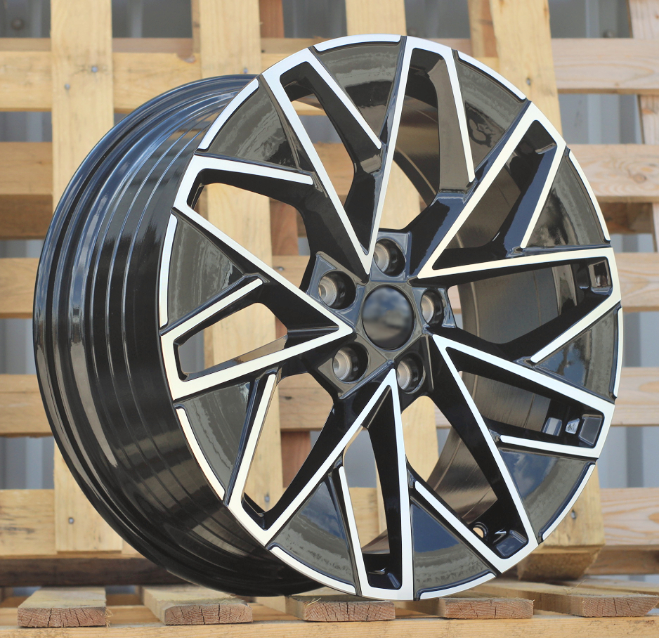 Skoda YF0444  Melns ar pulētu virsmu R18 5X112 8J et44 57.1