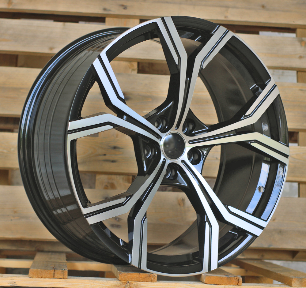 Audi FBX201  Melns ar pulētu virsmu R20 5X112 9J et35 66.5