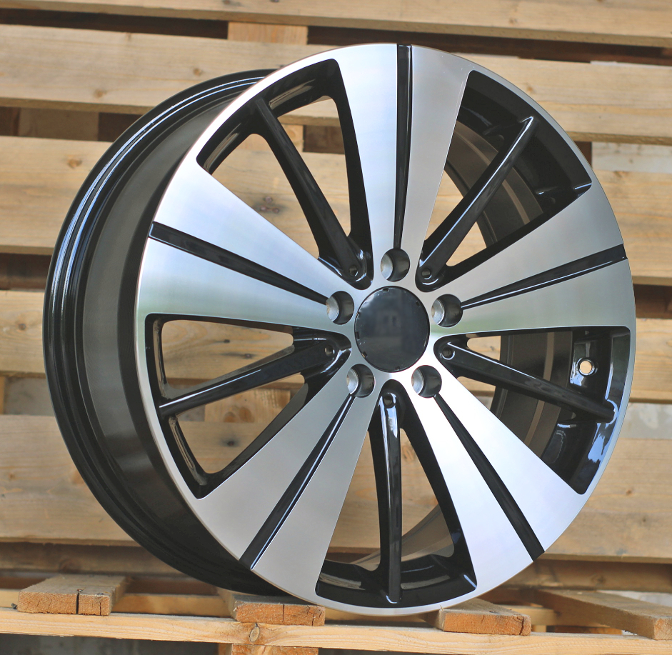 Mercedes H3298F  Melns ar pulētu virsmu R18 5X112 7.5J et52 66.5