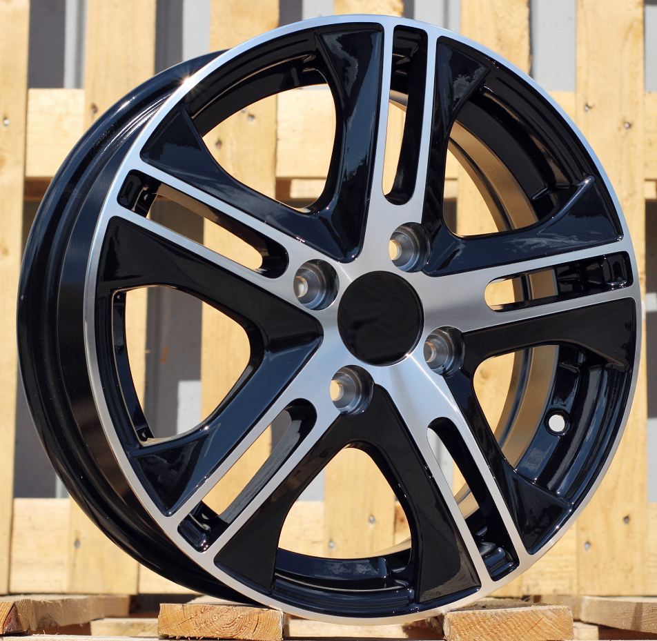 LU844  Melns ar pulētu virsmu R14 4X100 5J et45 54.1