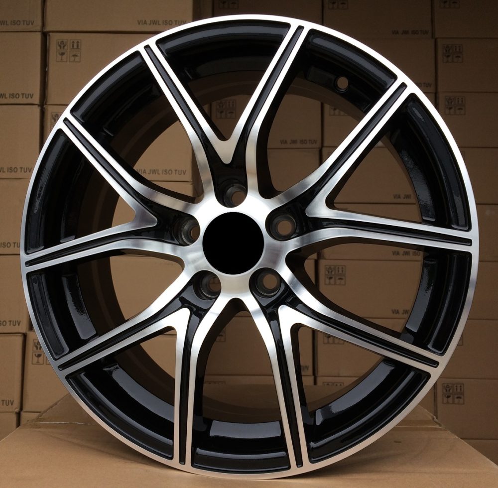 XF165  Melns ar pulētu virsmu un pulverlaku R16 5X98 6.5J et38 58.1