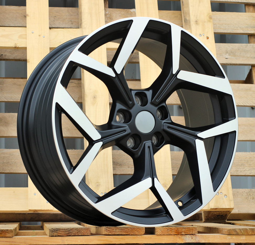Ford YF5729  Melns pusmatēts ar pulētu virsmu R18 5X108 8J et47.5 63.4