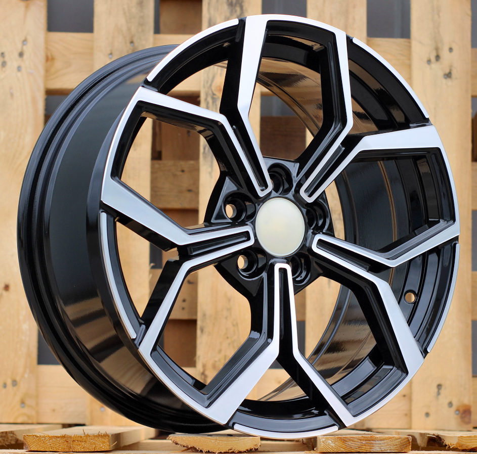 Volkswagen B5952  Melns ar pulētu virsmu R18 5X100 7.5J et45 57.1